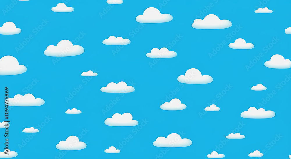 Poster smooth blue cloud pattern in the form of a abstract against a background of a cloudy sky . ideal for