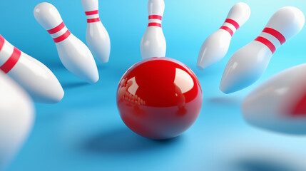 The pins perspective of an incoming ball