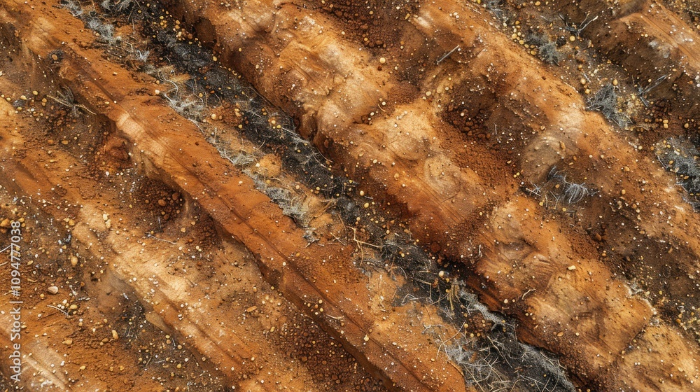 Poster close-up of textured wood surface with visible patterns and natural elements.