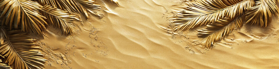 Beachcombing Bliss: A wide stretch of golden sand fringed by swaying palms.