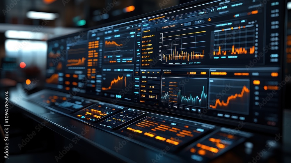 Poster data visualization on a large monitor