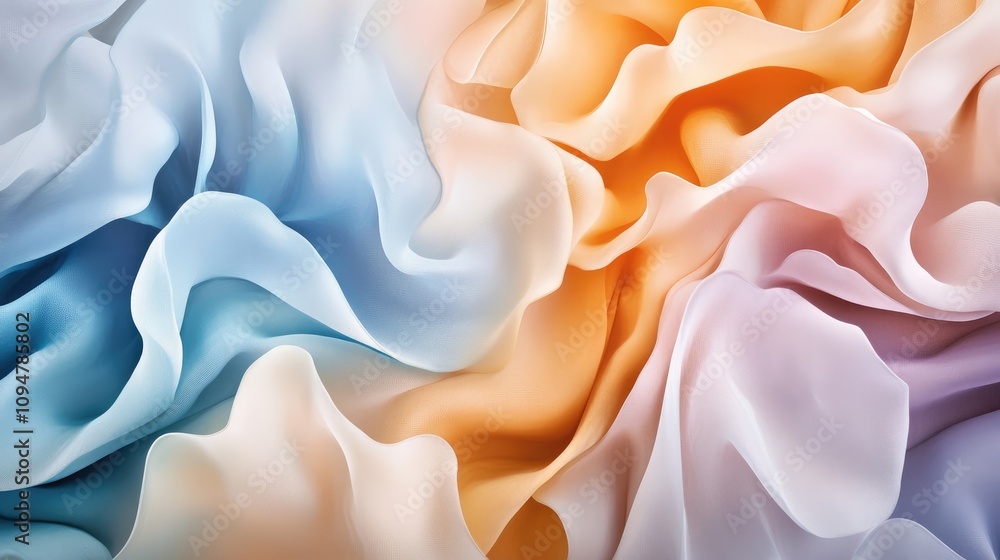 Aufkleber this dynamic abstract background features smooth gradients and flowing waves in a rich palette of co