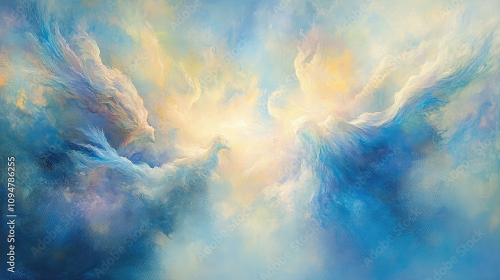 Poster dynamic patterns and smooth gradients intertwine in a captivating display of elegance and creativity