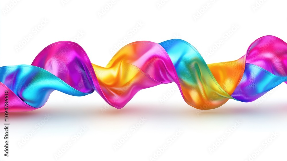 Poster dynamic colored spiral in a blend of vibrant colors showcase fluid gradients and smooth texture patt