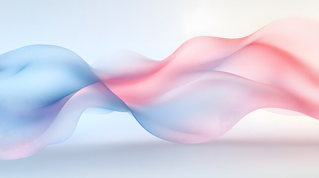 Abstract Pastel Wave: A Serene Digital Art Piece