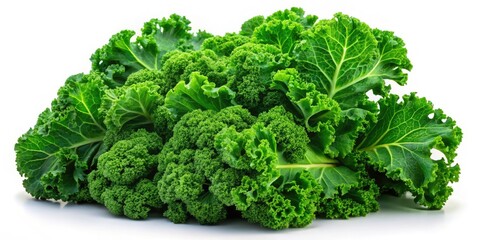 Fresh Leafy Green Kale Isolated on Transparent Background, Nutrient-Rich Superfood, Healthy Eating, Organic Produce, Culinary Ingredient, Green Vegetables, Vegan Diet, Dieting, Plant-Based Nutrition