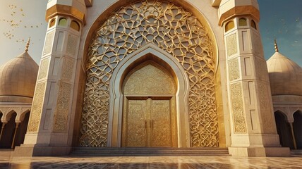 Background with a Ramadan theme 