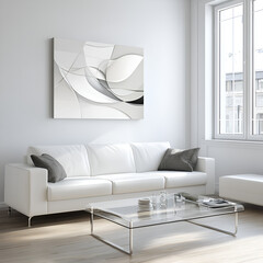 Modern living room design with sleek white sofa bright space interior design inspiration minimalist style contemporary aesthetics