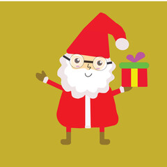 illustration of santa chistmas happy new year 2025 celebration
perfect for gift and celebrate the christmas