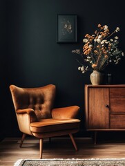 Velvet Armchair Mid Century Modern Home Decor