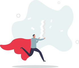 Incentive, reward or bonus to motivate employee on hard working to reach success, company benefit, job promotion or employee program concept.flat characters.