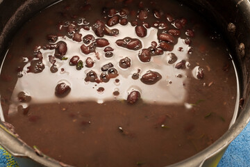 Black Beans Cooked in the pressure cooker