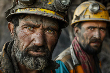 Fototapeta premium Picture of industrial bricklayer installing bricks at a construction site generative ai