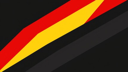 This design showcases black, red, and yellow stripes with sleek text for German Independence Day