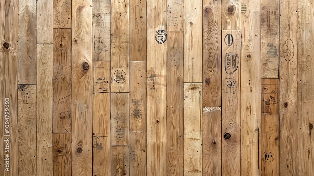 Leinwandbilder Seamless wooden texture with a natural grain pattern perfect for use as a rustic background in design projects such as websites print materials packaging home decor and more