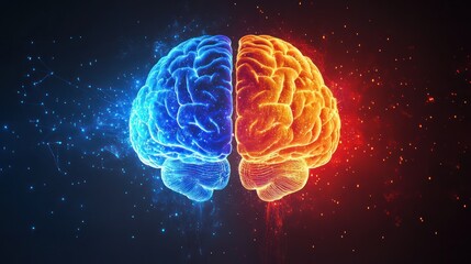 Dual Brain Hemispheres: A Symphony of Fire and Ice