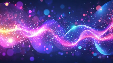 光と幾何学模様