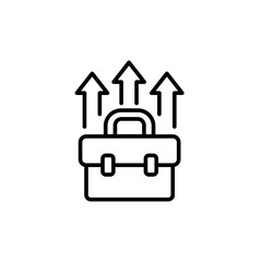 Workaholic outline icons, minimalist vector illustration ,simple transparent graphic element .Isolated on white background