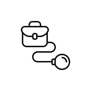 recommend clip art: Workaholic outline icons, minimalist vector illustration ,simple transparent graphic element .Isolated on white background