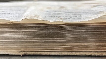 Obraz premium old book's page, revealing the texture of the paper