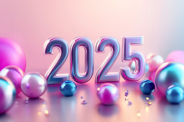 Glowing "2025" text over a futuristic circuit board background, symbolizing technological advancement, innovation, and the digital future.

