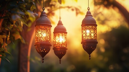 Obraz premium クリスマスとランプと町