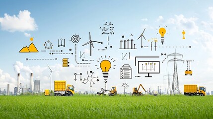 Digital Representation of Smart Grid Management System Optimizing Renewable Energy Distribution for Grid Stability and Efficiency