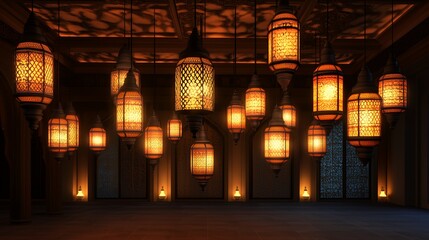 雪とランプと町明かり