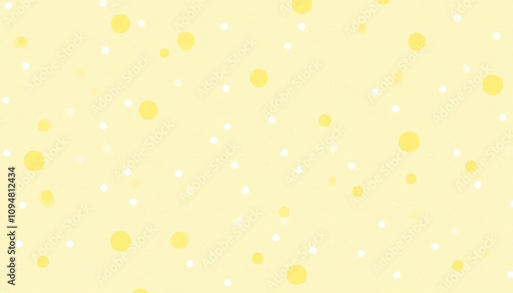 Aufkleber cheerful abstract background with scattered yellow and white dots creating a bright and uplifting at