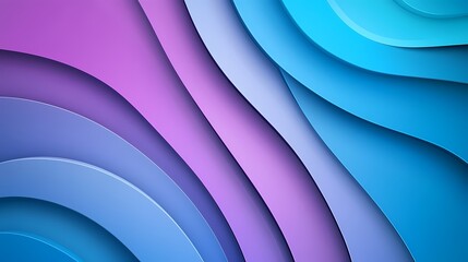 digital technology blue and purple gradient curve wave illustration poster background