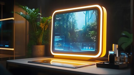 Multi-functional smart mirror with touch screen