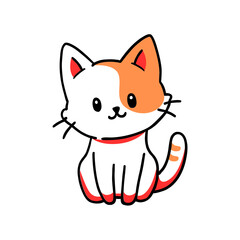 Cat sticker design 