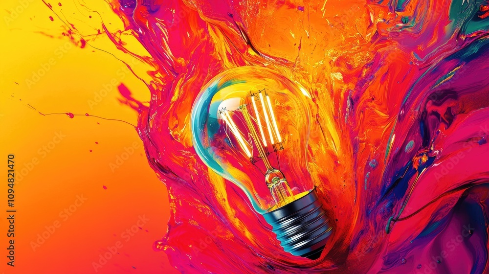 Poster a close-up of a modern led bulb with a sleek design, emphasizing its energy-efficient features again