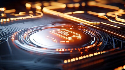 Abstract Process of Identity Verification Concept