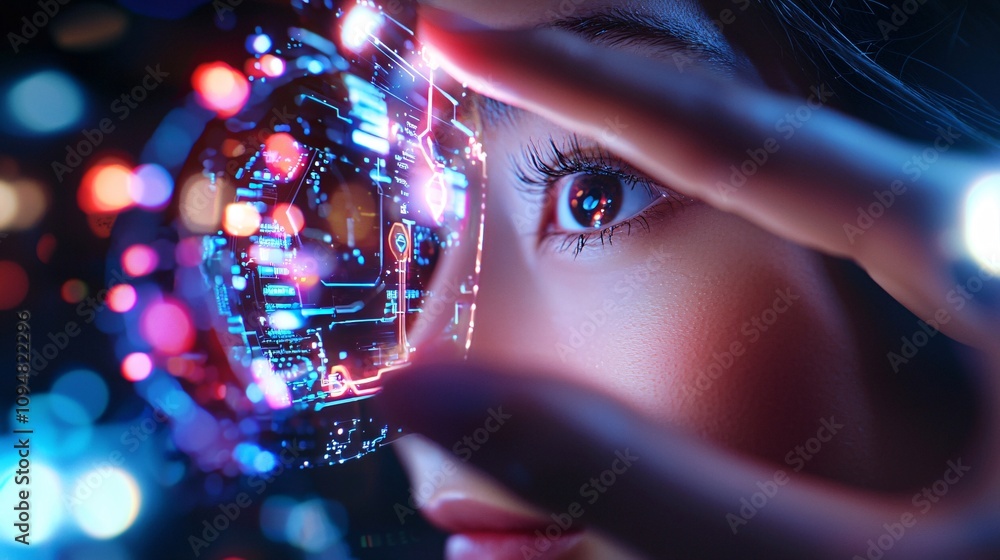 Poster ai-driven digital identity verification concept