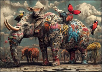 Graffiti Animals Evolution