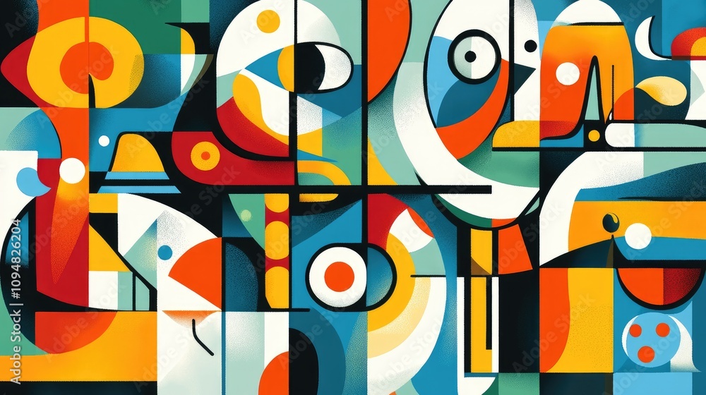 Poster a creative illustration of abstract line art with various thicknesses and angles, forming a dynamic 