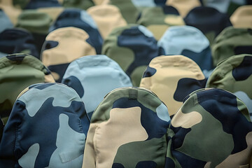 Fototapeta premium Camouflage backgrounds military repetition.
