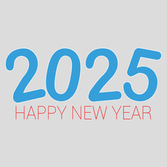 2025 Vector Illustration Text Design