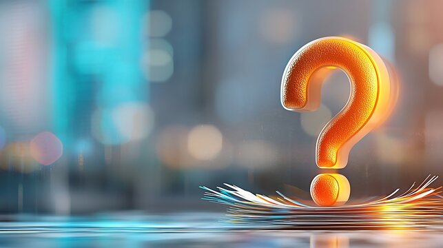 A vibrant background featuring a large, bold question mark icon in the center, created in a modern and eye catching design perfect for educational materials aimed at engaging and stimulating learning.