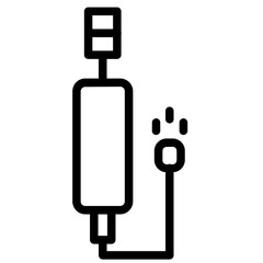 Air Cycling Pump Line Icon