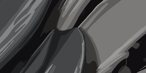 Dark Abstract background of ash color oil painting, Decorative artwork, Abstract decoration for grey Abstract wallpaper. A mesmerizing blend of white and grey, Halloween design element concept.