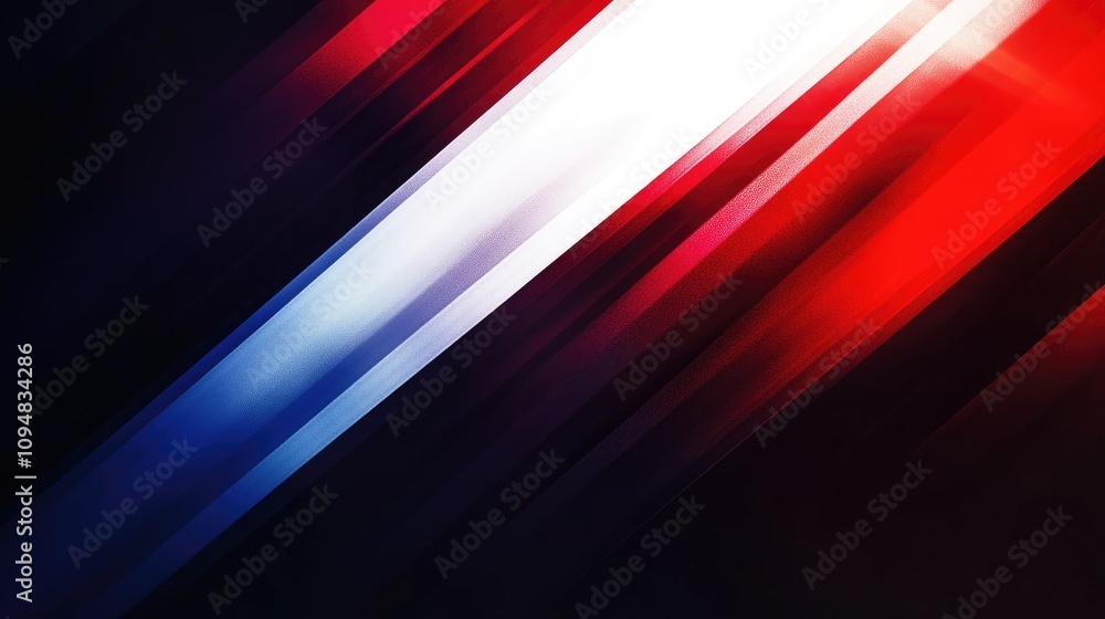 Poster a minimalist image of bold diagonal lines in varying thicknesses and colors, set against a soft grad
