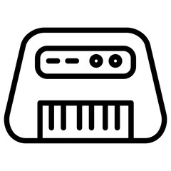 Piano Music Sound Line Icon