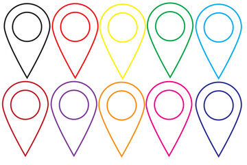 Location icon. Maps pin. Location pin. Pin icon vector. Location map icon