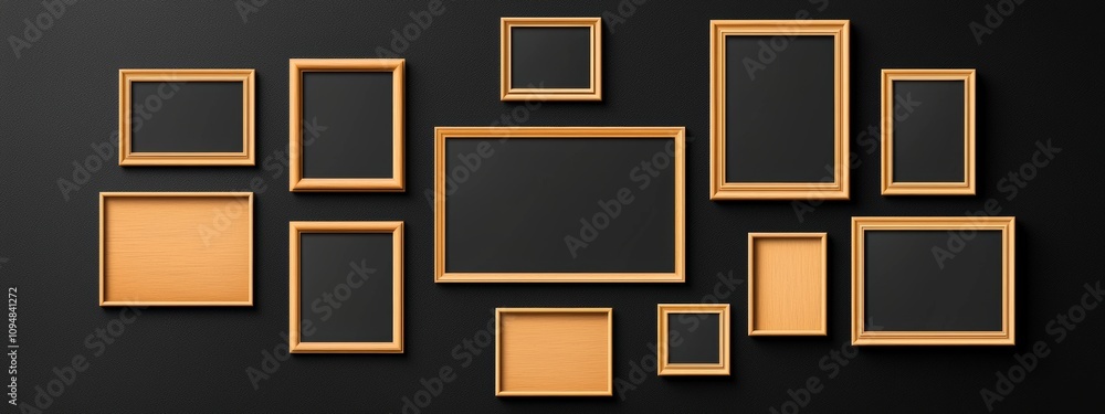 Poster a medieval-style gold ui frame designed for rpg game buttons, perfect for titles or banners. this or