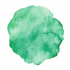 Abstract Watercolor Texture in Vibrant Green Hues