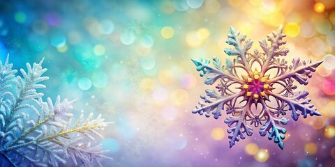 Beautiful Clipart Snowflake Design with Delicate Patterns and Textured Details, Perfect for Seasonal Greetings, Winter Themes, and Festive Decorations