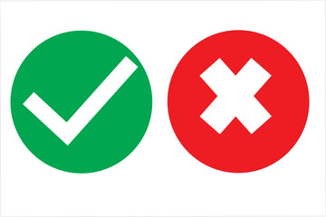 right wrong symbol, evaluation concept, vote icon
