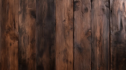 Fototapeta premium Seamless Brown Wood Texture Background of Rustic Old Wooden Planks
